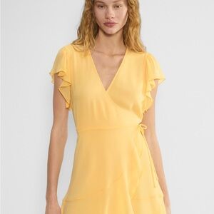 Sunday Best Yellow Ruffle Mini The Lawn Dress